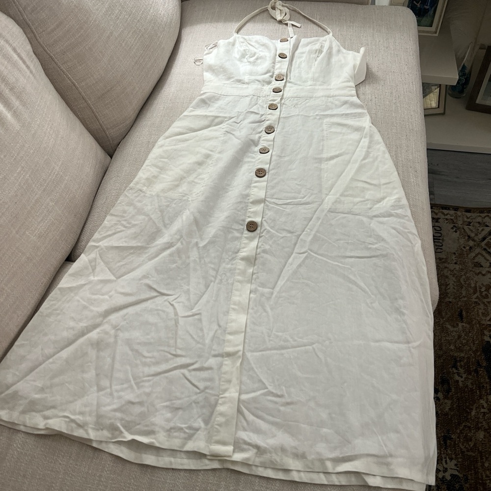 Cotton Candy White Button-Down Top